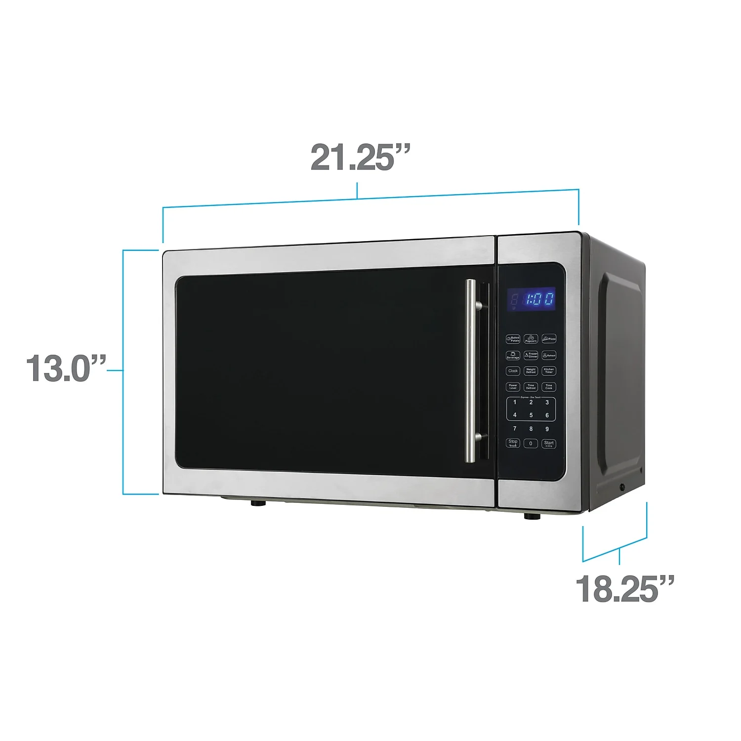 1.5 Cubic Foot Countertop Microwave 1000W (MT115V3S) MT150V3S - Image 2