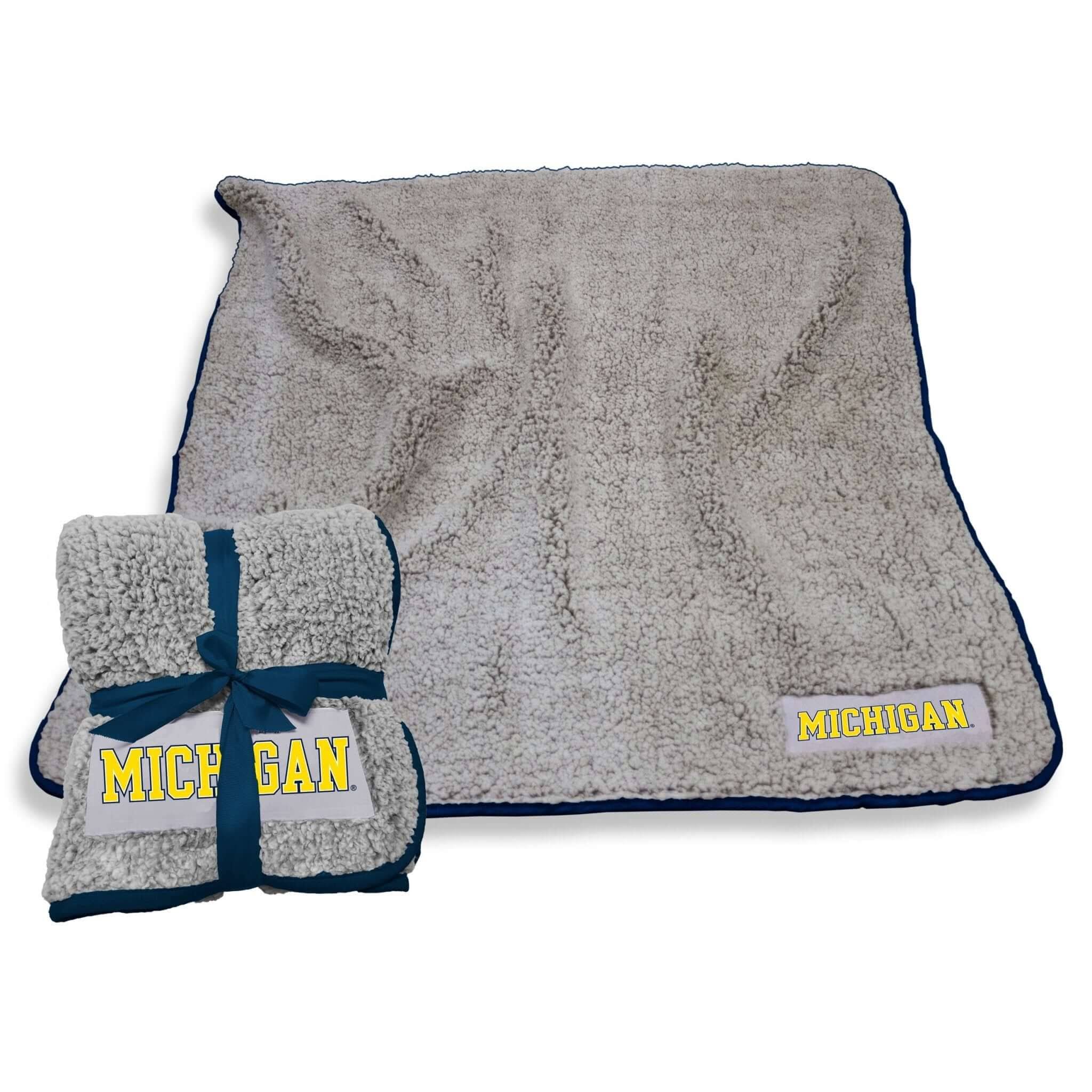 Michigan Frosty Fleece Blanket