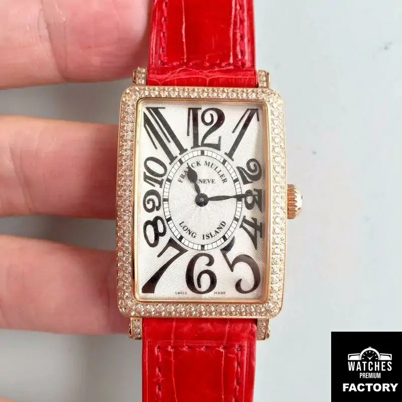 Franck Muller Ladies Long Island 1952 952 QZ D CD GF Factory Silver Dial