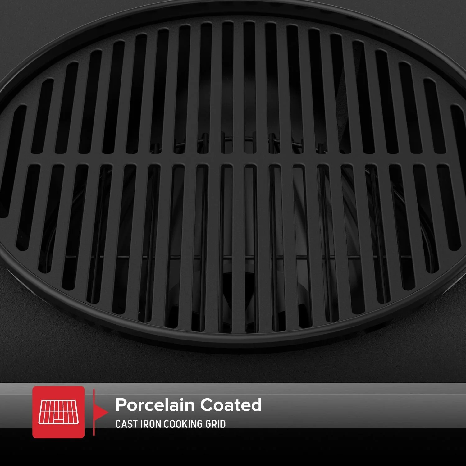 22" Charcoal Grill with Table Cart and Side Table, 358 SQ In Grate, Adjustable Air Vents, Integrated Temperature Gauge, Mobile Cart Barbecue Grill for Camping, Picnics, and More 810-0026HC(Charcoal Kettle Grill with Table Cart) - Image 9