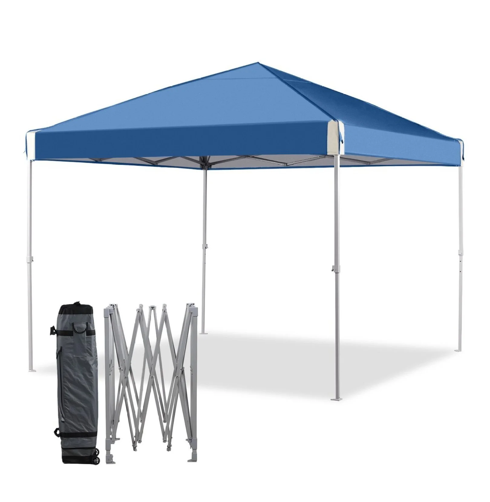 Aetherlove 12'X12' Pop up Canopy Tent with Roller Bag Portable Oxford Shade, 210D Oxford Fabric, Designed for Convenience, Blue