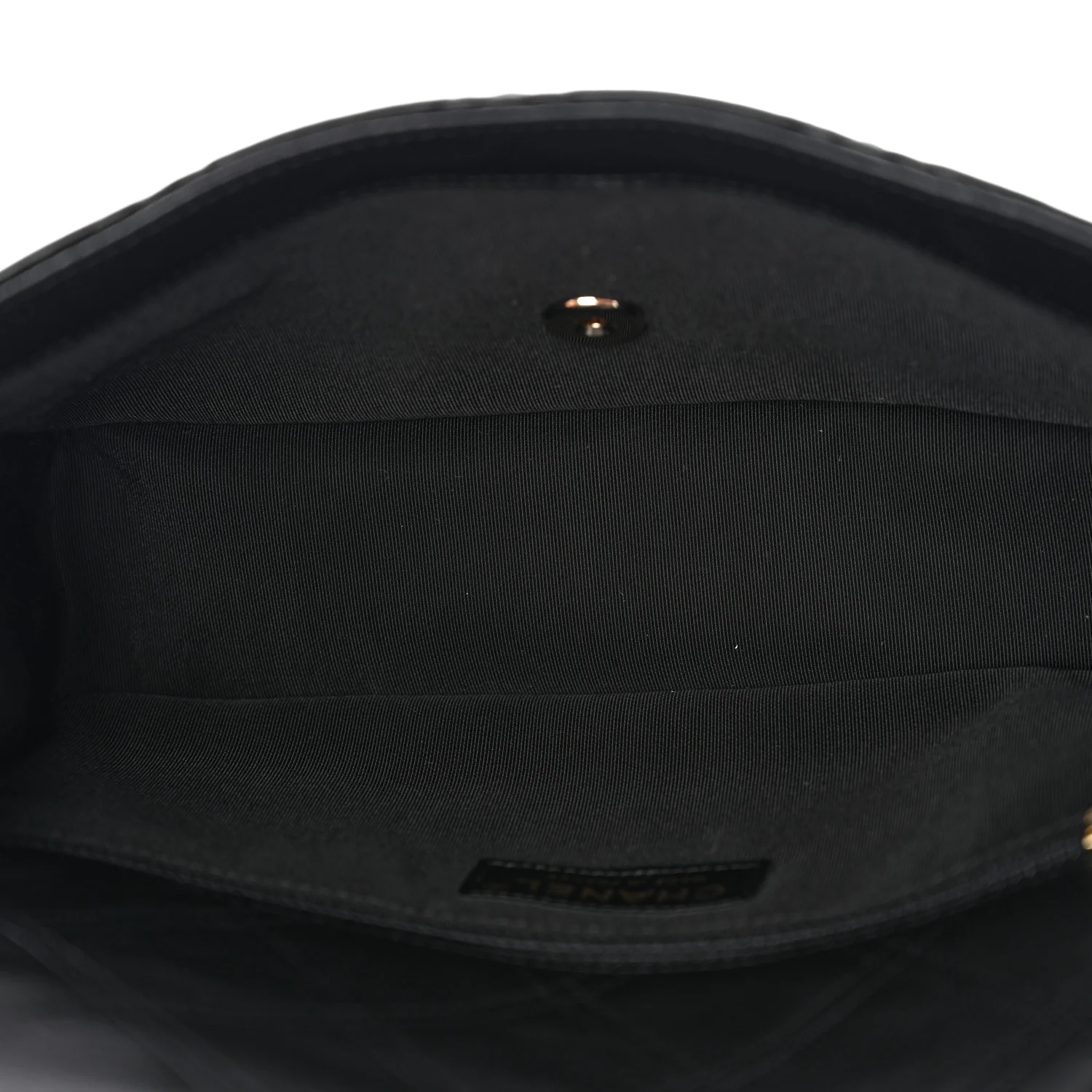 Lambskin Quilted Pearl Studded Flap Black