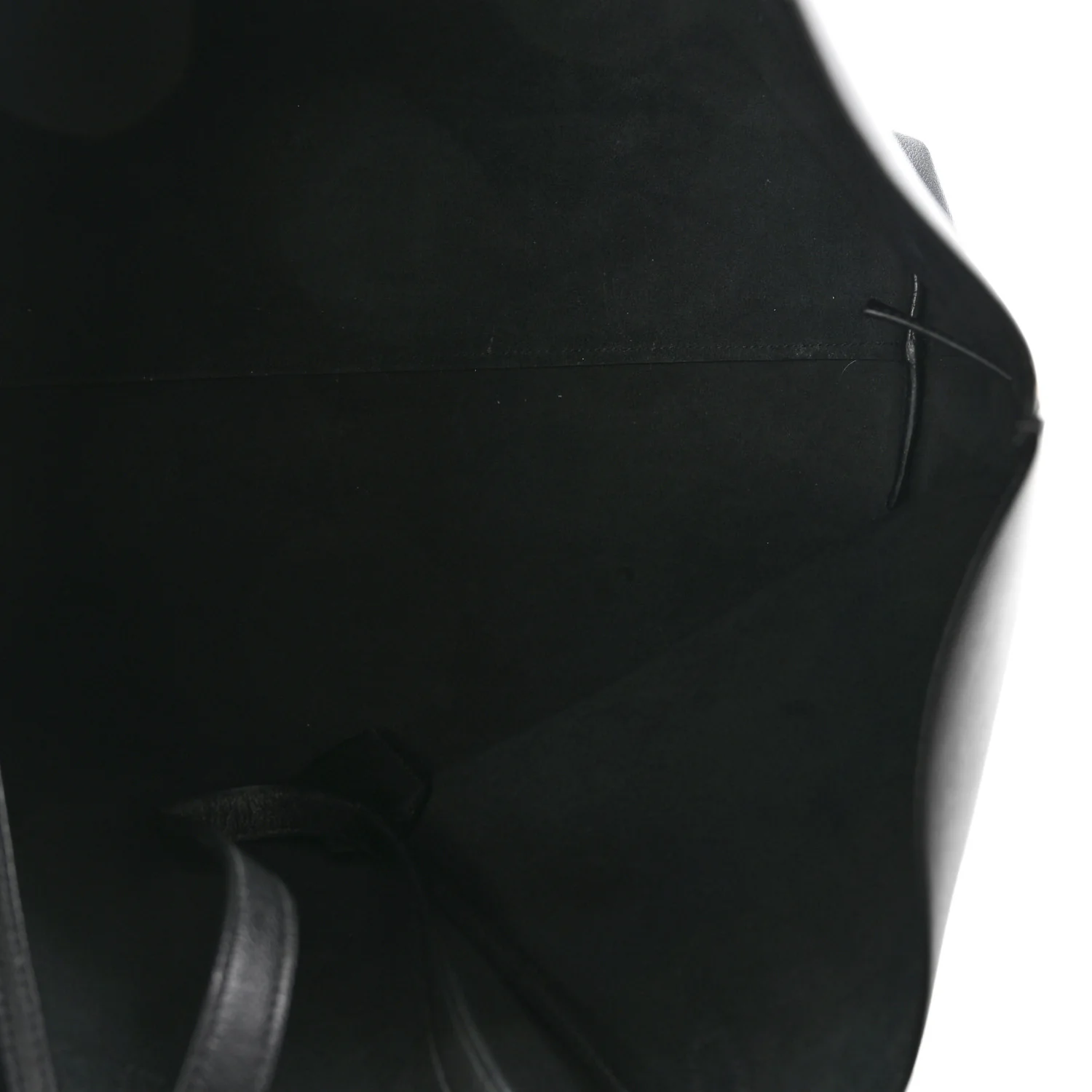 Calfskin Large Shopping Tote Black