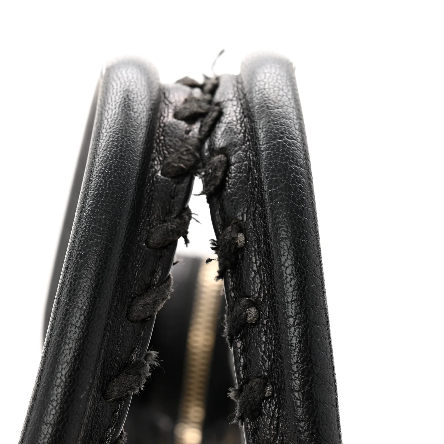 Chevre Gold Metallic Edge Hardware Velo Black
