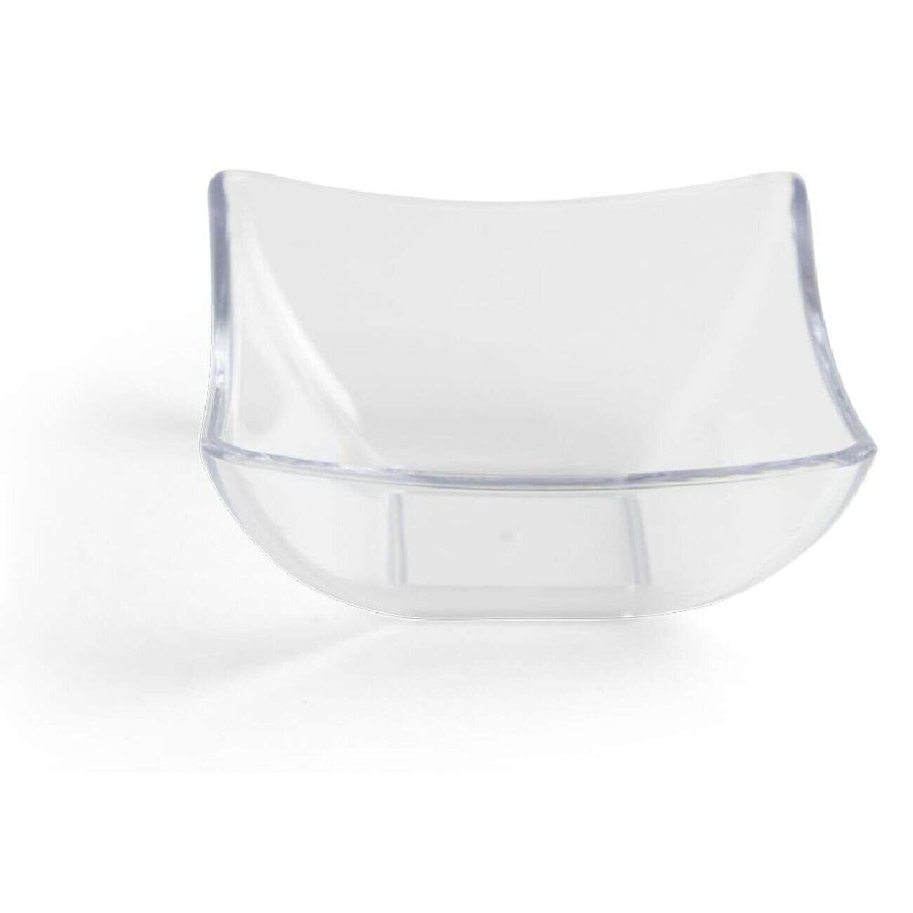 Lot de 6 verrines 95ml plastique transparent Ø7,9xH3,6cm