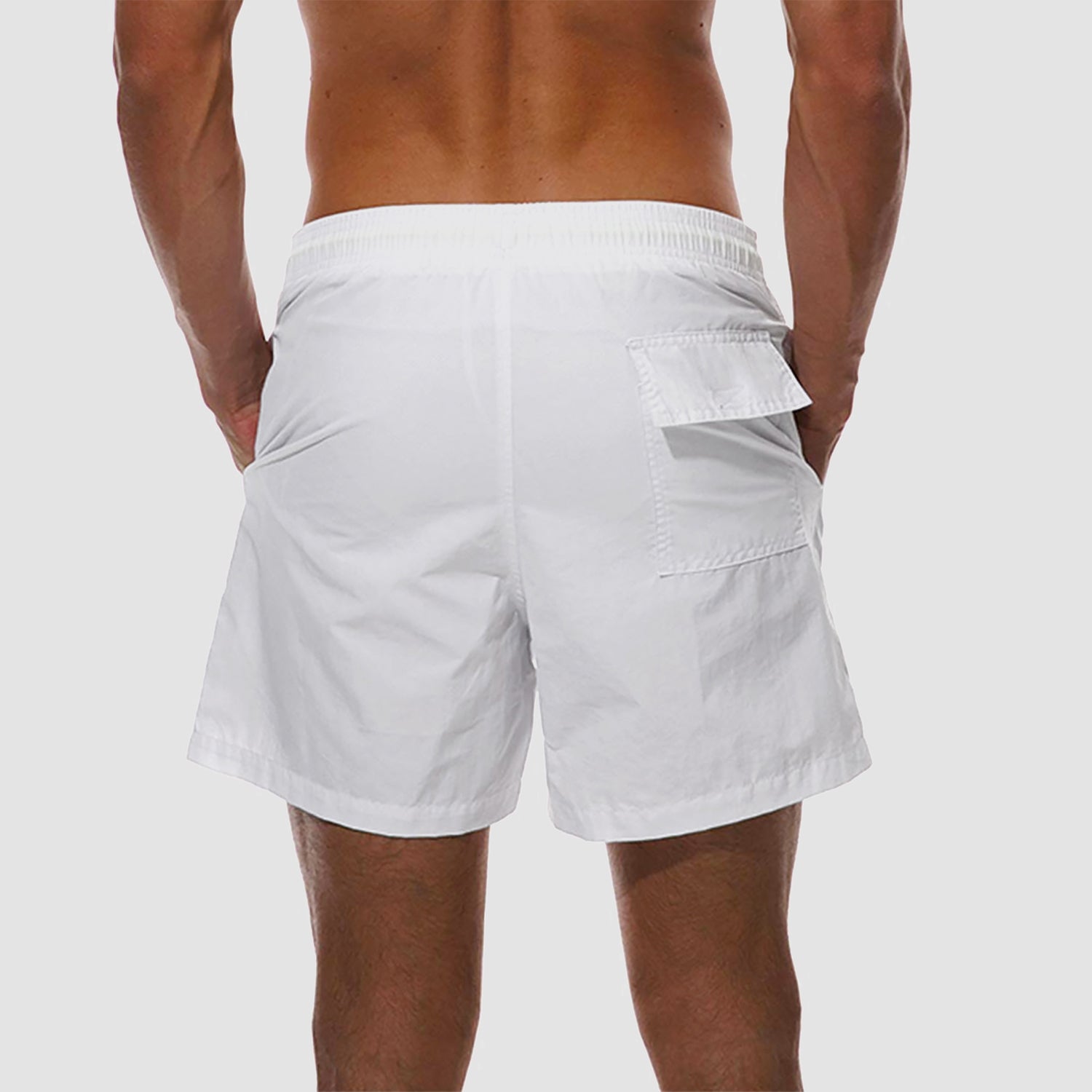 Short de bain homme à séchage rapide avec doublure en maille, multipoches