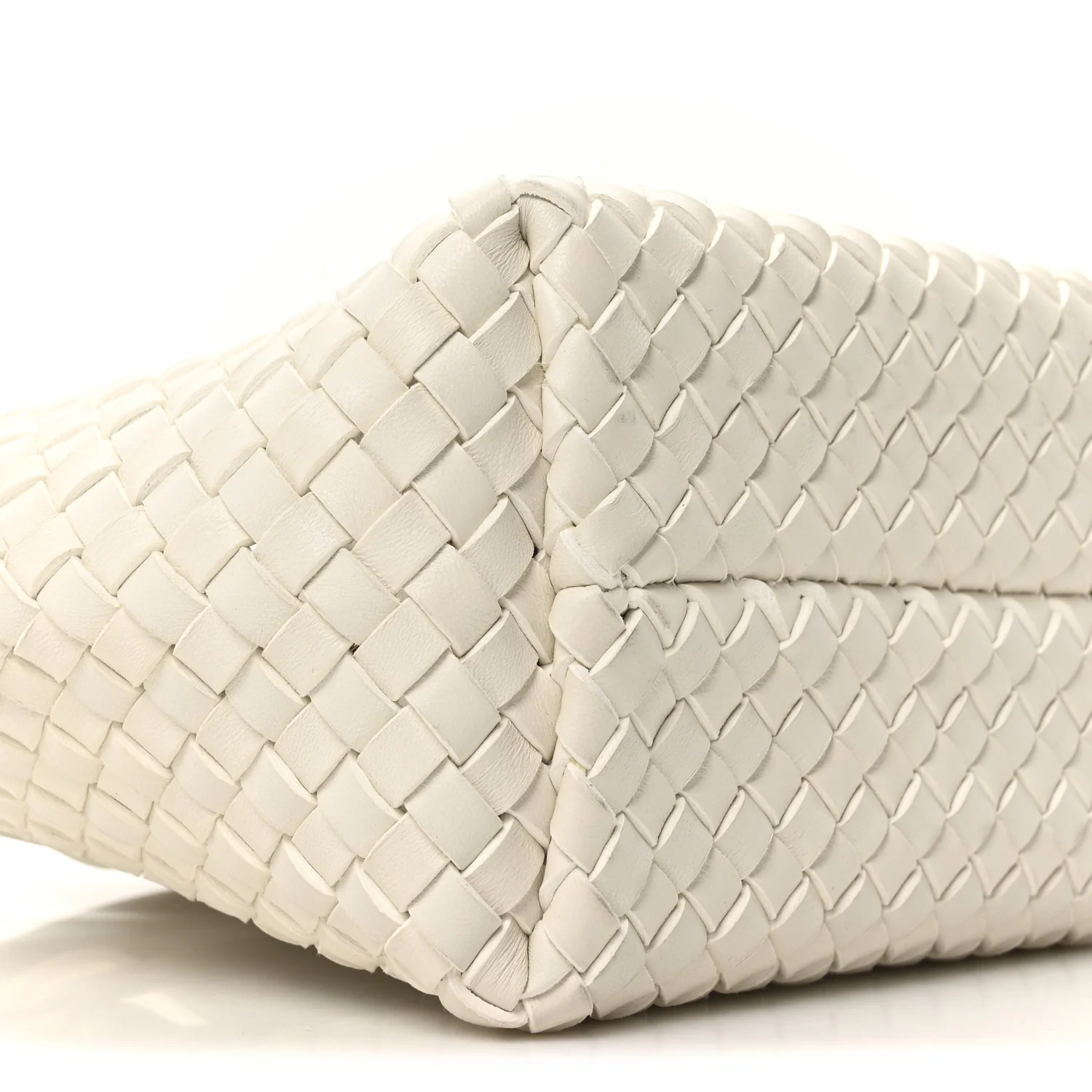 Nappa Intrecciato Mini Cabat White