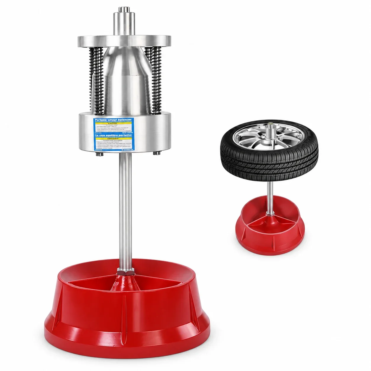Wheel Tire Balancer Car Truck Portable Hubs Wheel Tire Balancer Bubble Level Static Balancing Machine