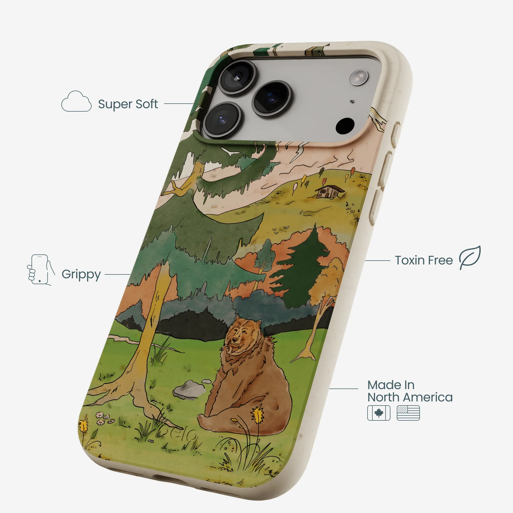 London Fog Rocky Bear iPhone 17 Pro Max Case