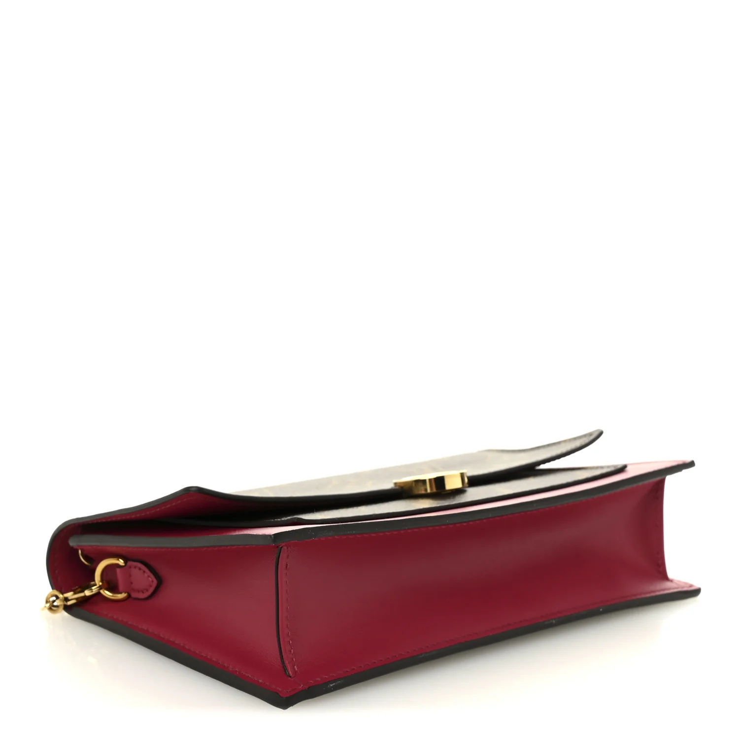 Monogram Flore Chain Wallet Fuchsia