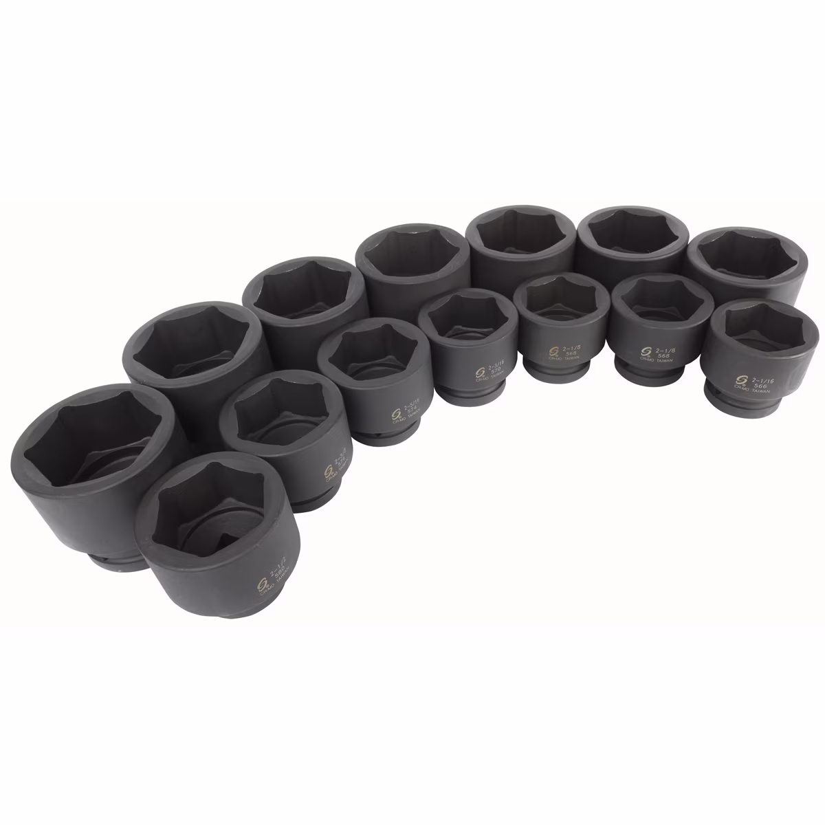 Sunex 5616 14-Piece 1 Drive Fractional SAE Fractional Impact Socket Set