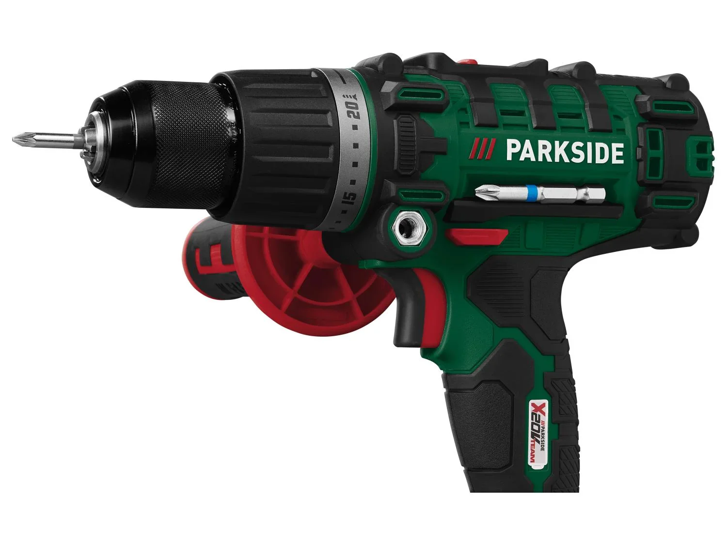 PARKSIDE Set perceuse-visseuse  percussion sans fil PSBSA 20-Li + batterie + chargeur, 20 V
