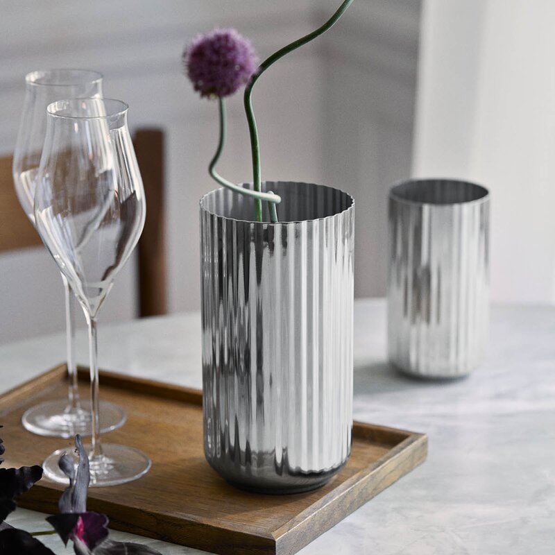 Vase 15,5 cm rustfritt stål