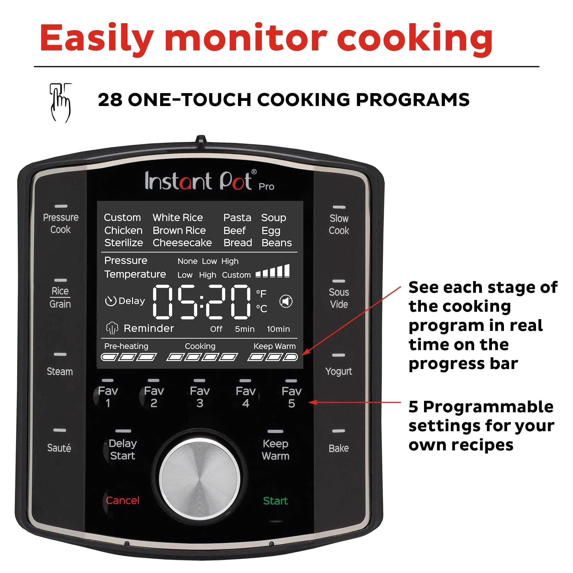Instant Pot Pro 8 QT 10-in-1 Pressure Cooker. Rice/Grain Cooker