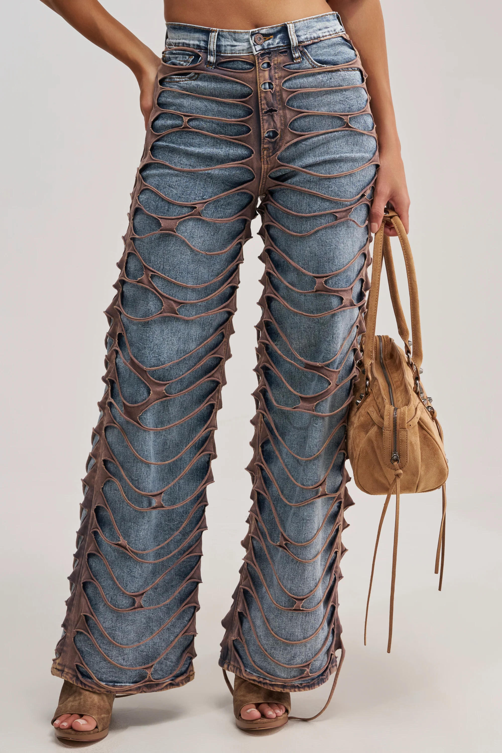 TIED TO YOU DENIM PANT - Akira Store