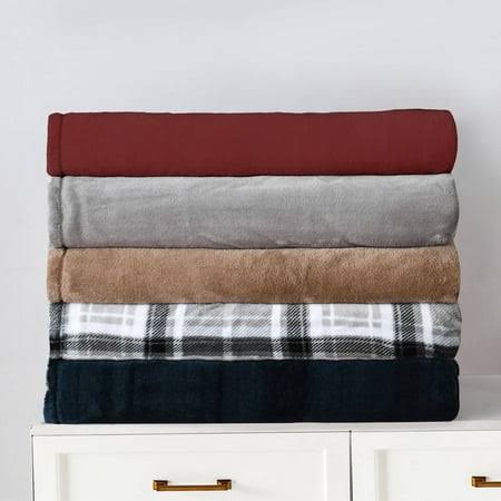 Mainstays Super Soft Polyester Plush Blanket - Red - King Each