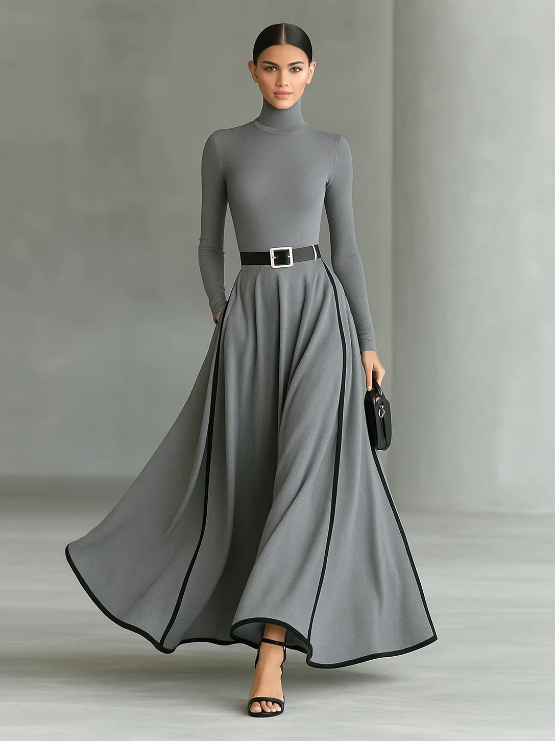 Ginevra | Robe Maxi Noire