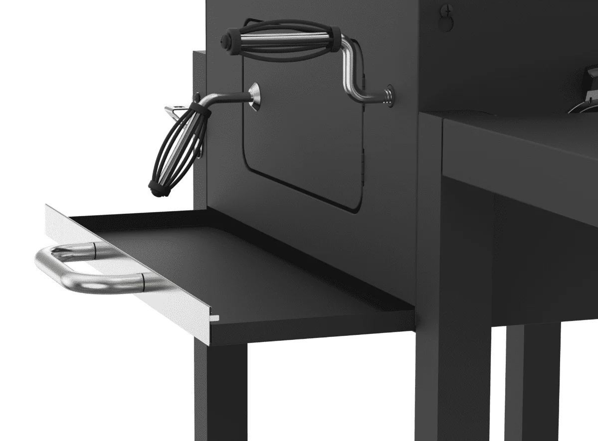 Heavy Duty 24 Inch Charcoal Grill, Black Image 7