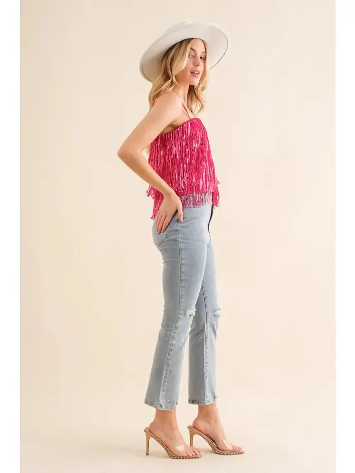 Sequin Tiered Cami