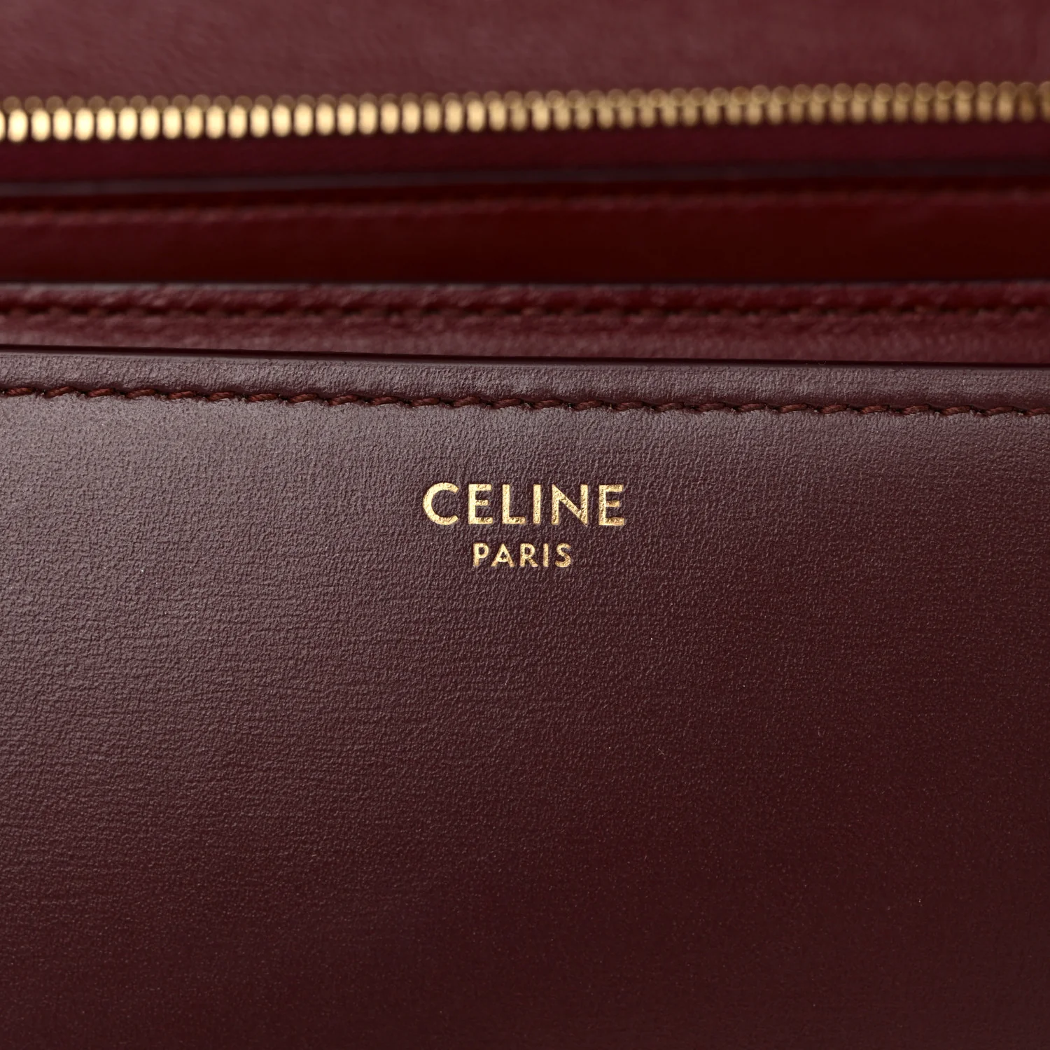 Box Calfskin Medium Classic Box Flap Bag Burgundy