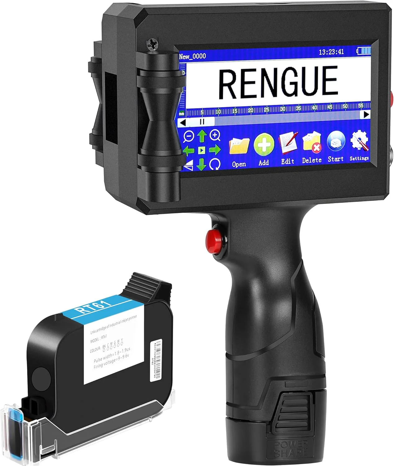 Portable Handheld Printer Quick-Drying Inkjet Coding Machine, 4.3