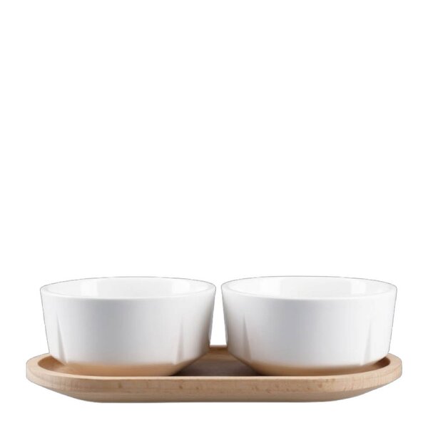 Grand Cru tapassett 19x10 cm 2 stk hvit