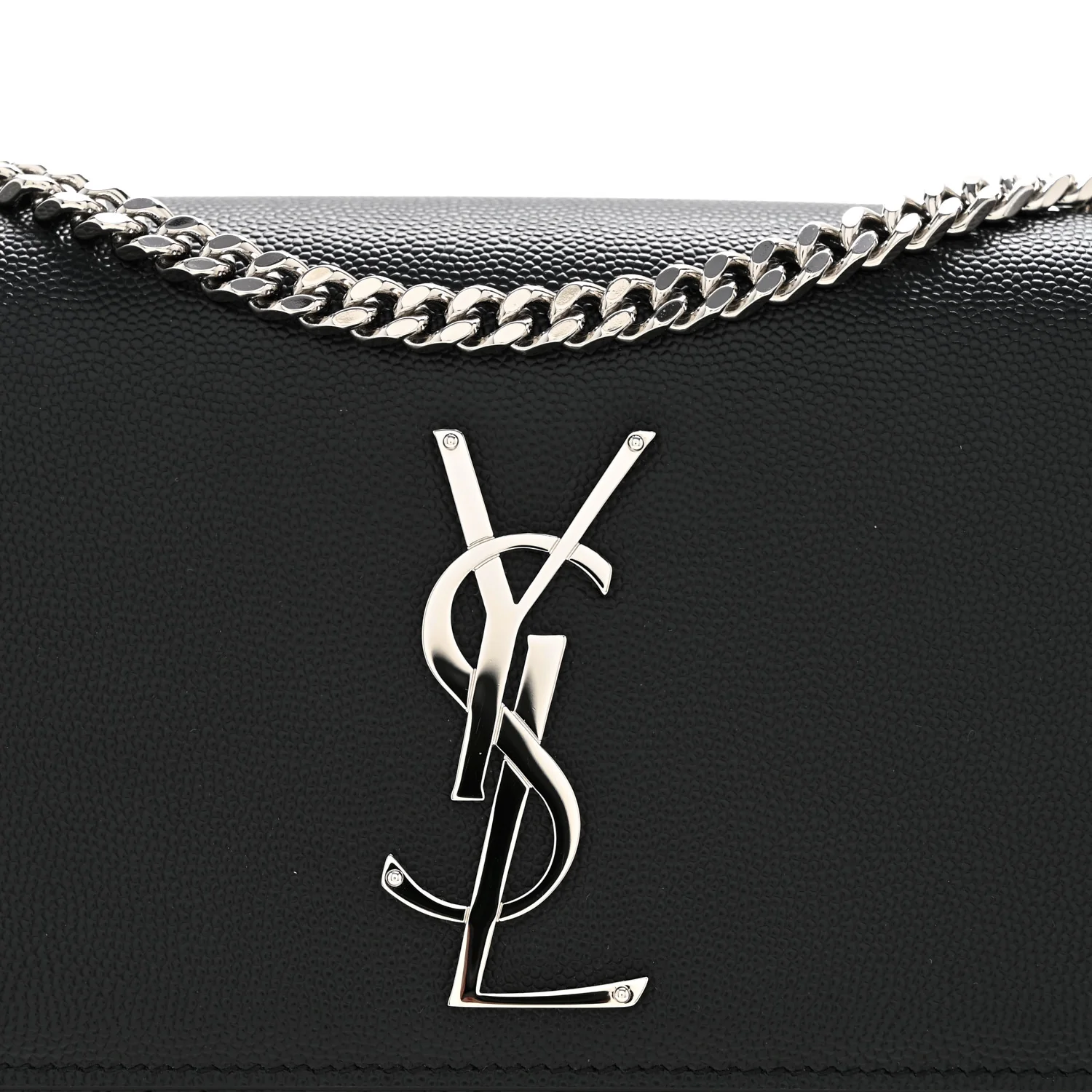 Grain De Poudre Small Monogram Kate Satchel Black