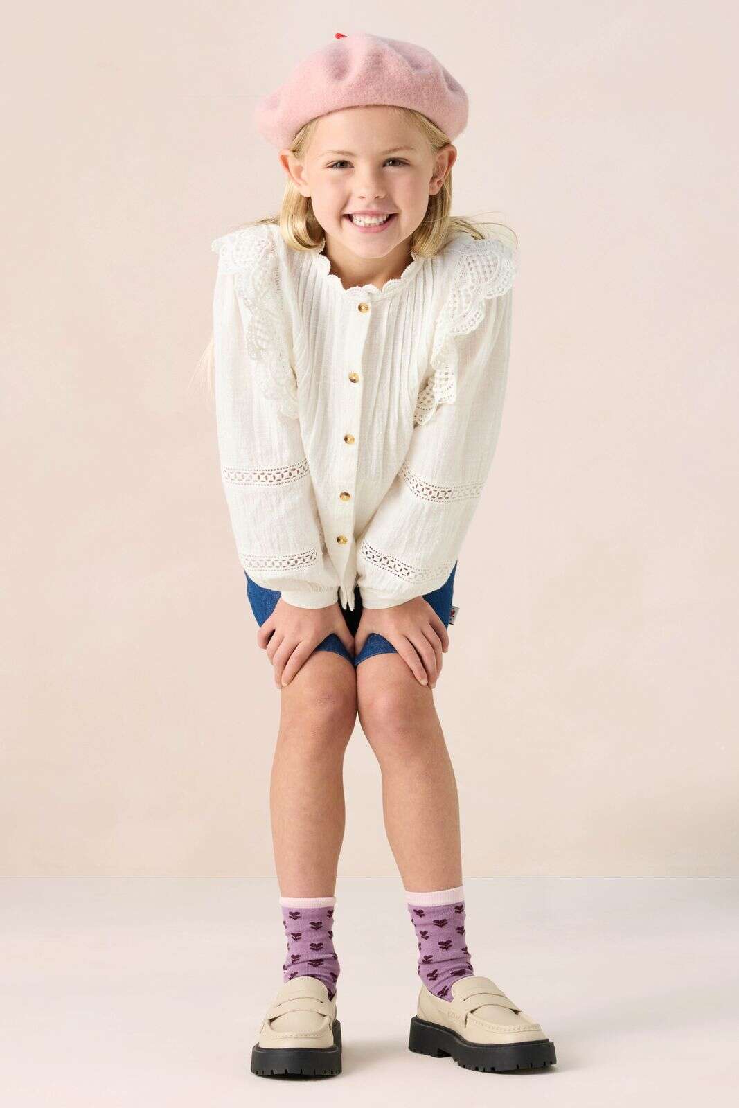 Witte blouse met kant