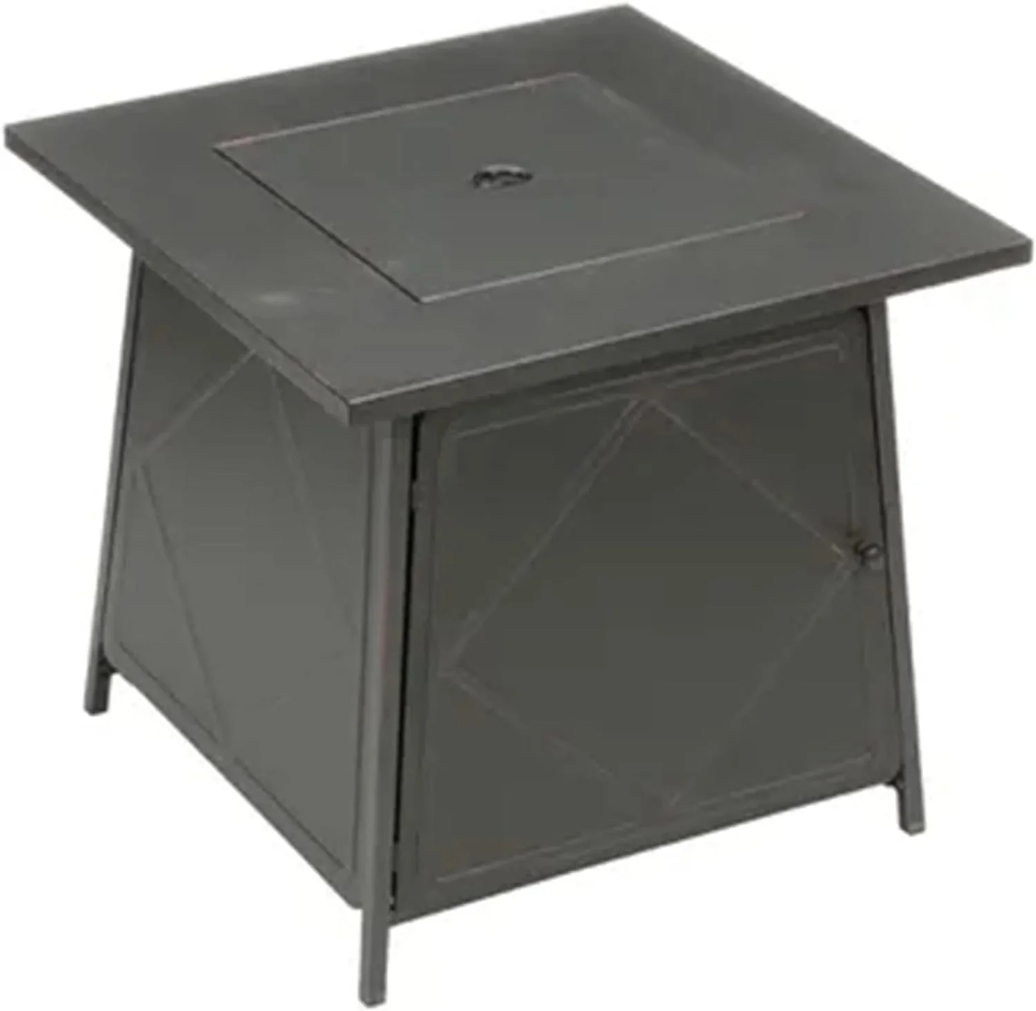 Four Seasons Patio Dual Heat 50,000 BTU Square Gas Fire Pit