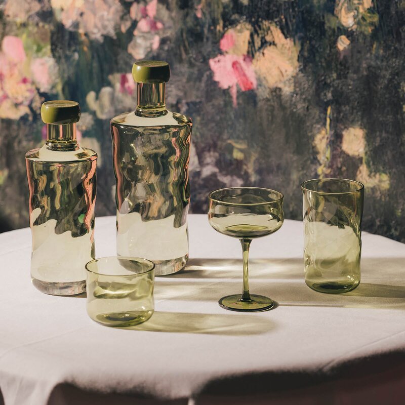 Swirl Coupe-cocktail glass 26 cl 2 stk Moss