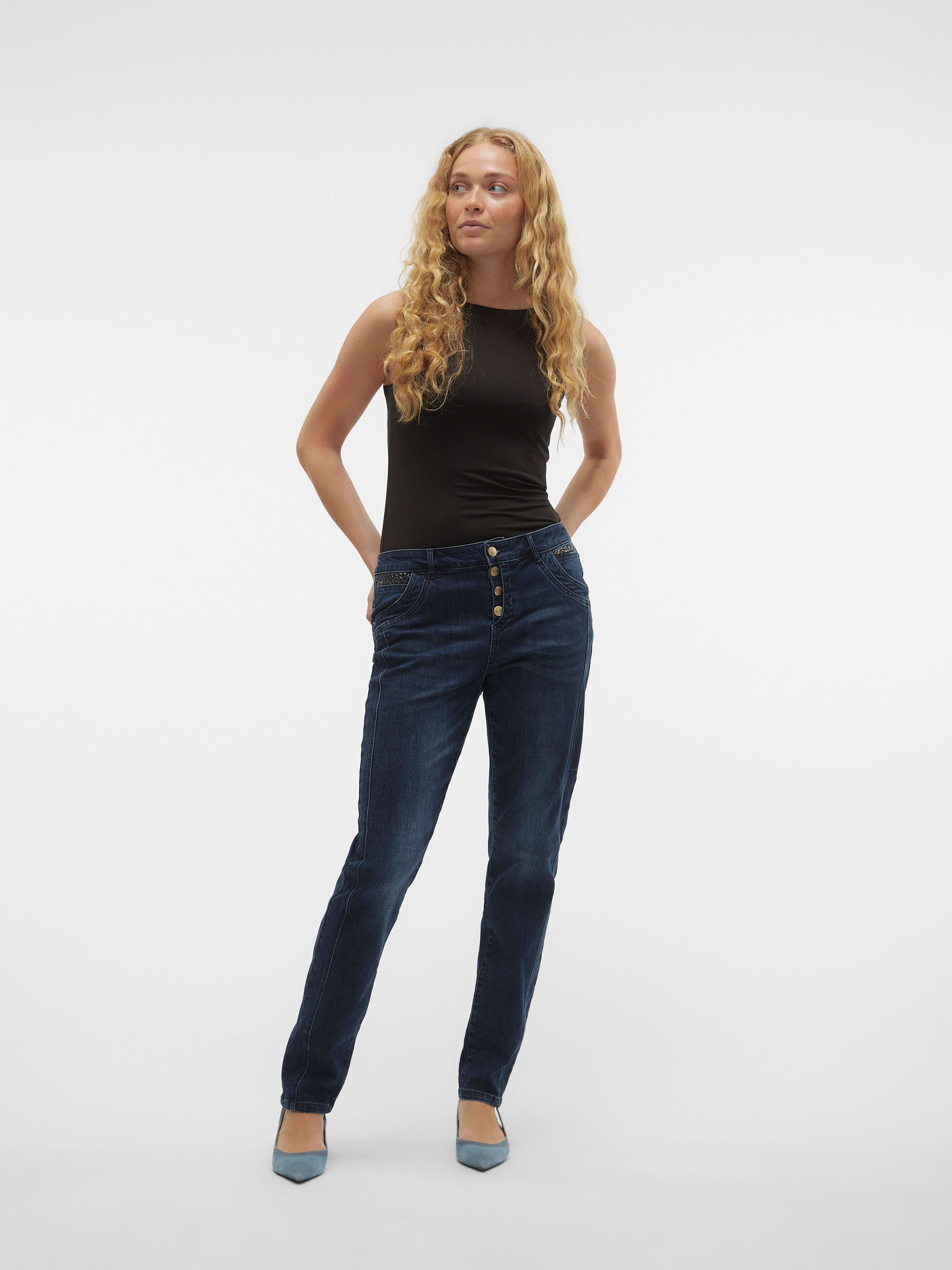 VERO MODA® VMMINE Mid rise Straight Fit Jeans