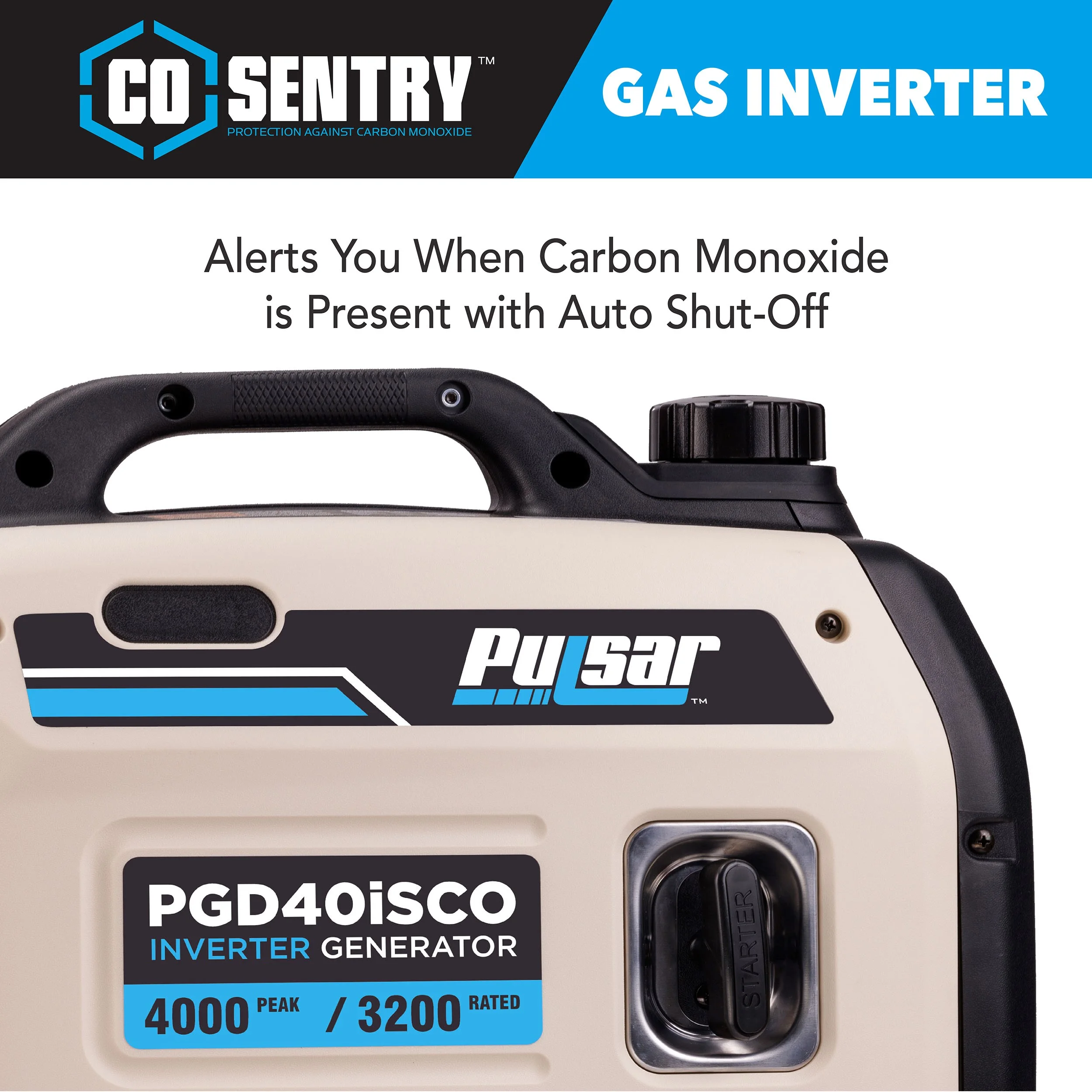 4000-Watt Super Quiet Gas Powered Inverter Generator with CO Sentry - Image 3