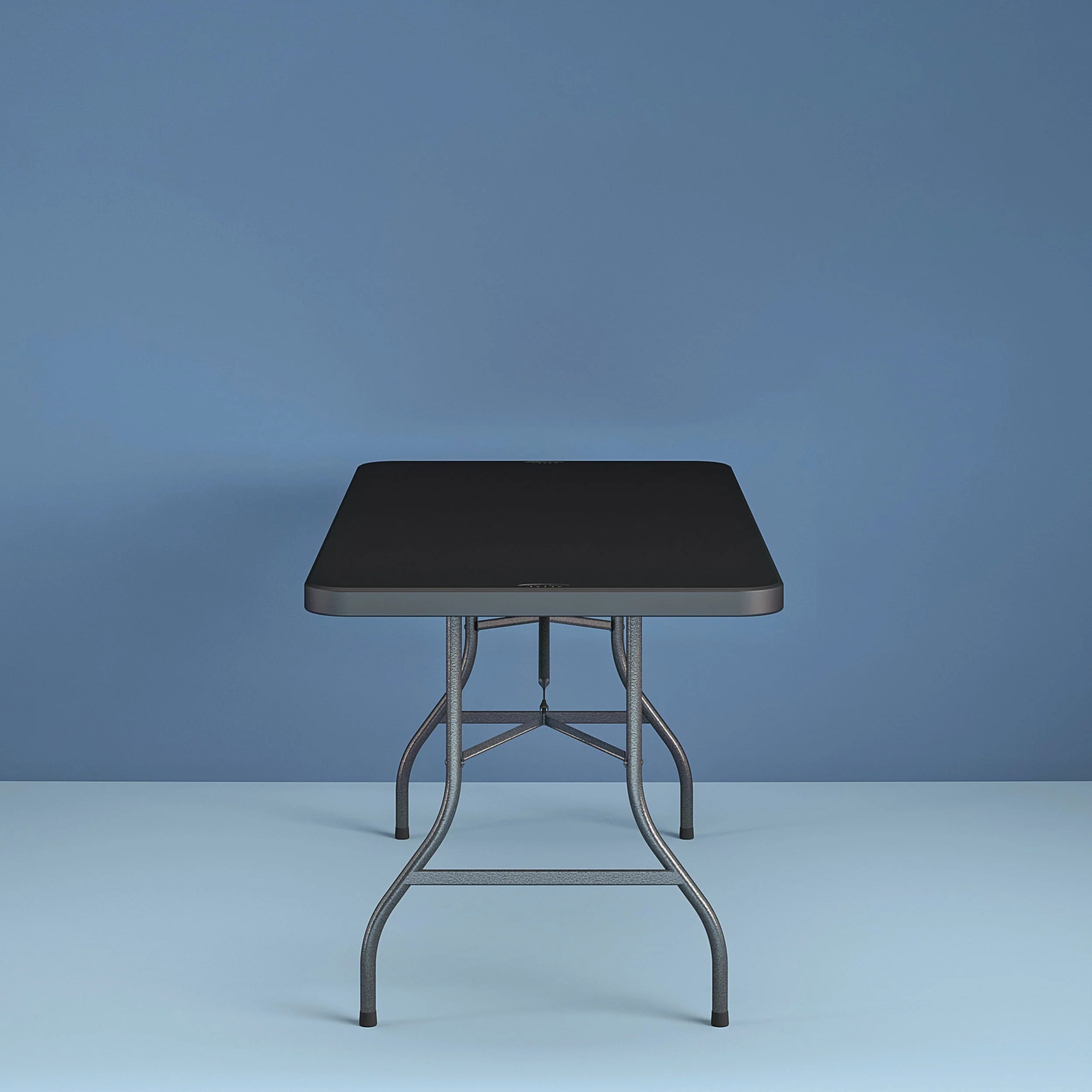 Cosco 6 Foot Centerfold Folding Table, Black