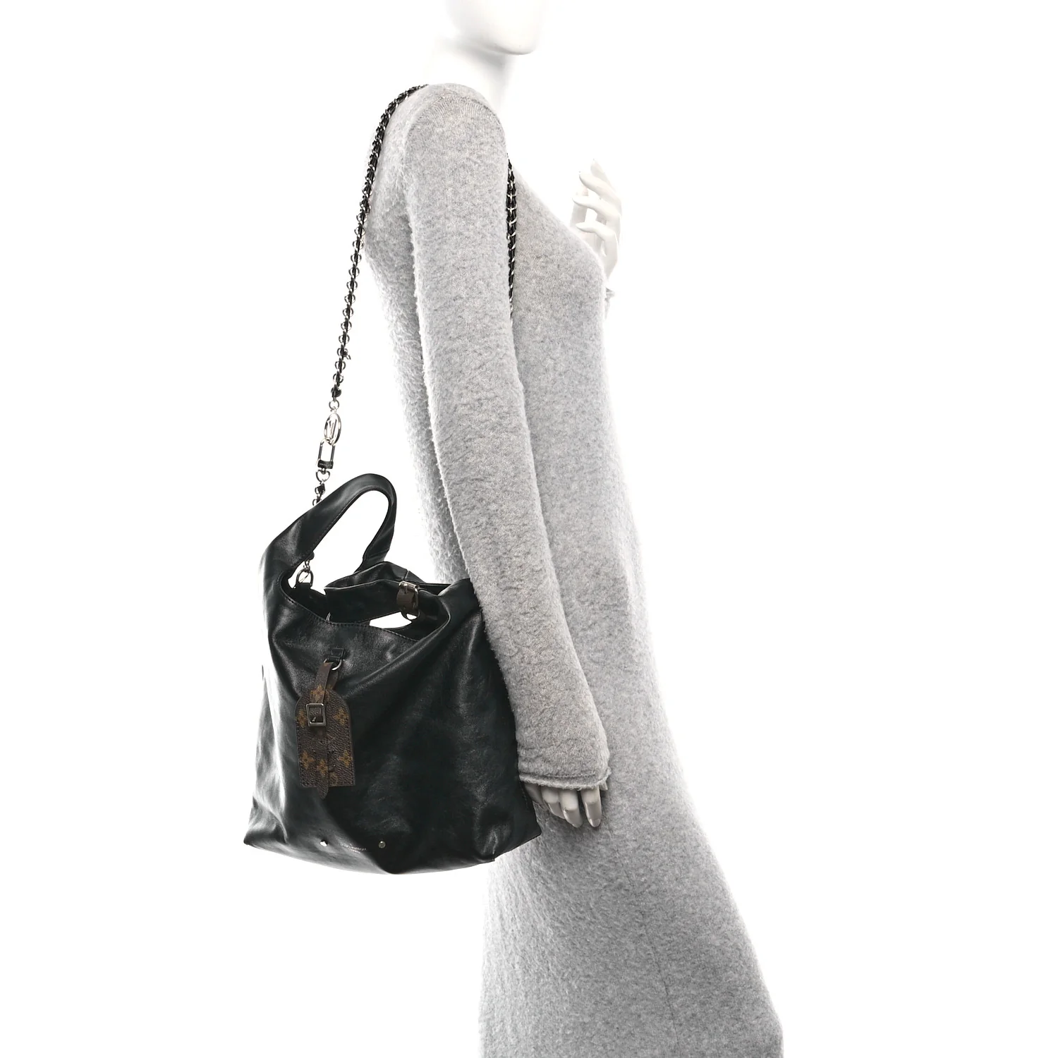 Calfskin Monogram Atlantis Vibe MM Black