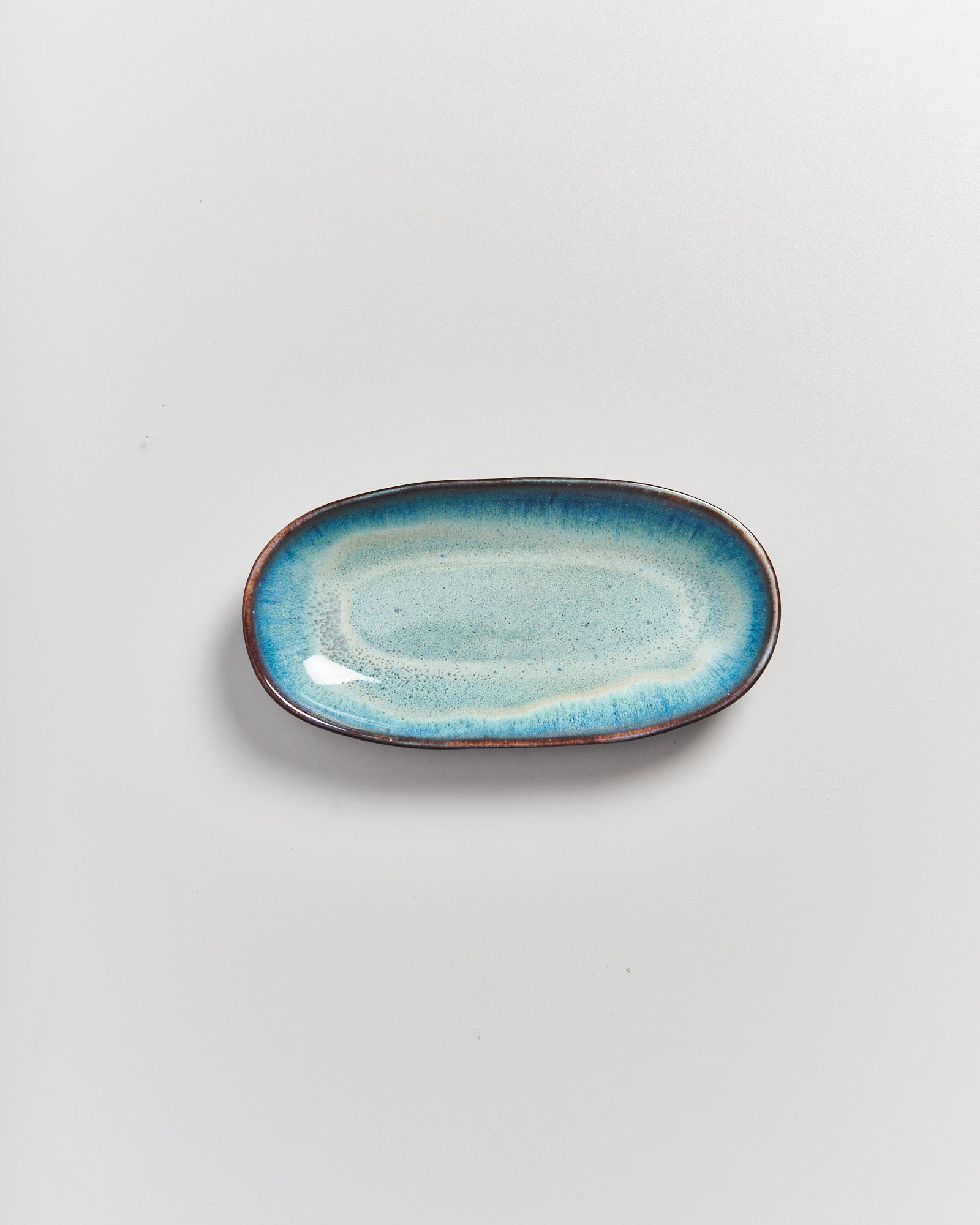 MADEIRA - SERVING PLATTER M GREEN-BLUE