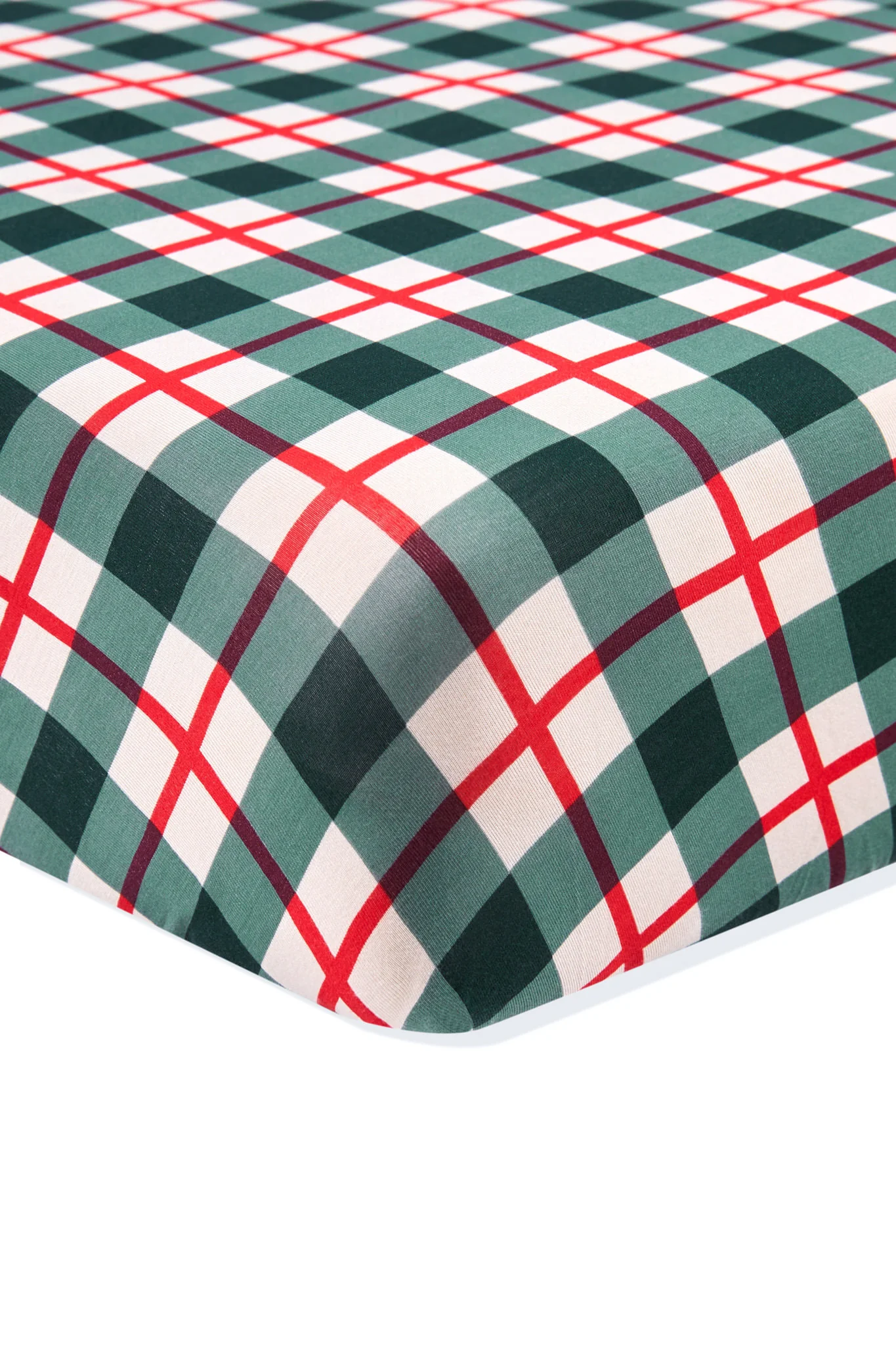Twin Sheet in Holiday Plaid