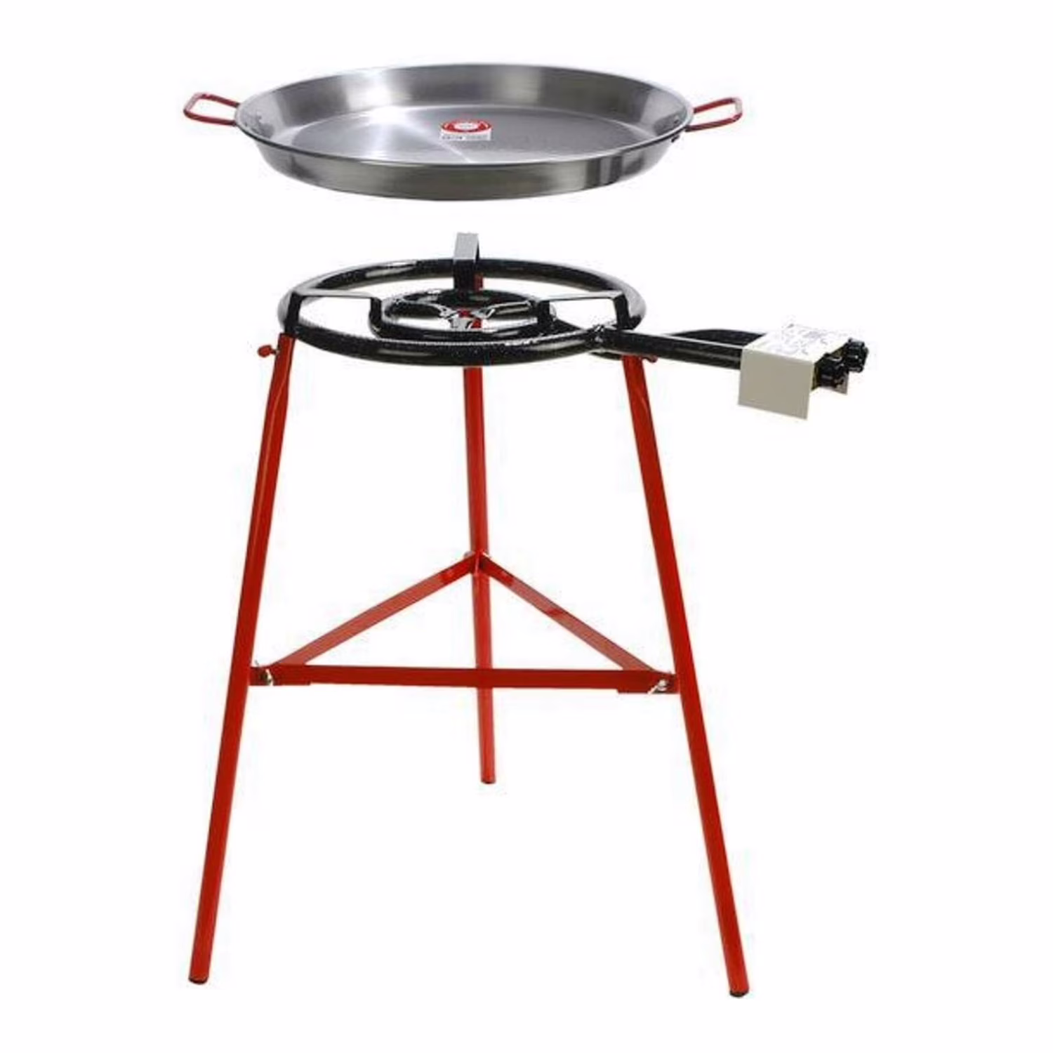 Tabarca Paella Pan Set with Burner, Outdoor Pan and Reinforced Legs(14 Servings)