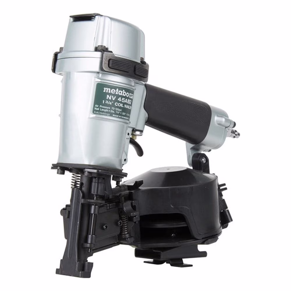 Metabo HPT Roofing Nailer, Pro-preferred Pneumatic Power Nailers in Roofing tools, Pneumatic Roofing Nailer for Asphalt Roofing Shingles, Nailer 16 Degree 7/8�� to 1-3/4�� Roofing Nails, NV45AB2