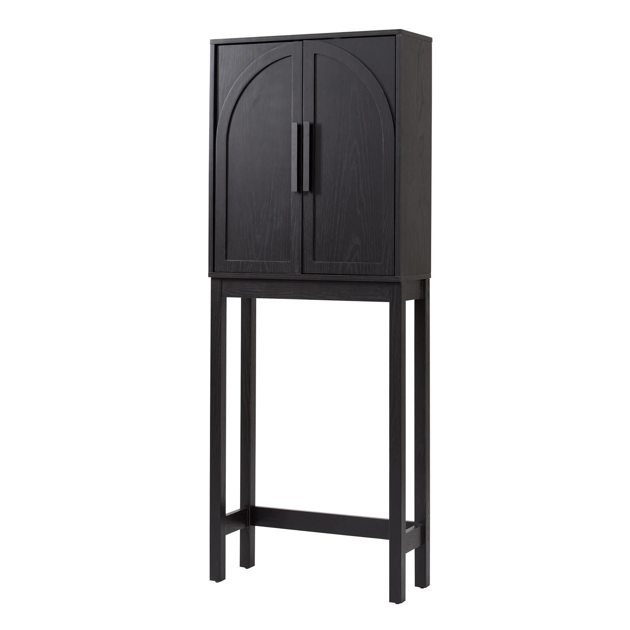 Better Homes & Gardens Juliet over-the-Toilet Space Saver Cabinet, 2 Adjustable Shelves, Black