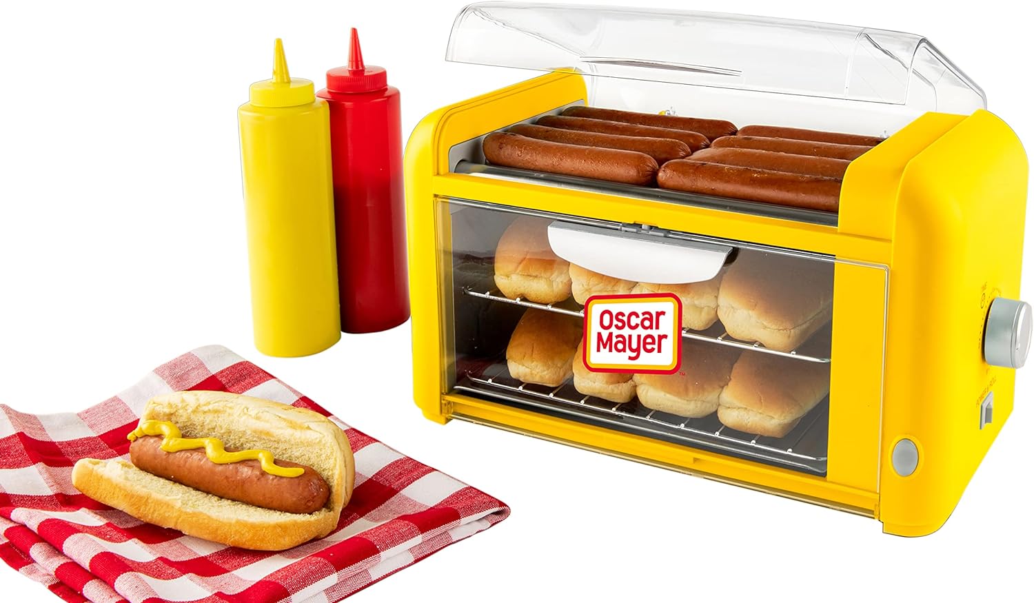 Hot Dog Roller & Bun Toaster + Snow Cone Shaved Ice Machine Bundles