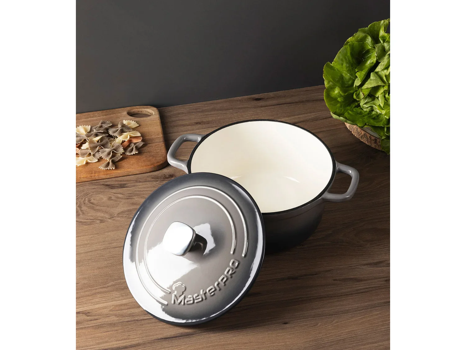 Masterpro Casserole en fonte 22 cm