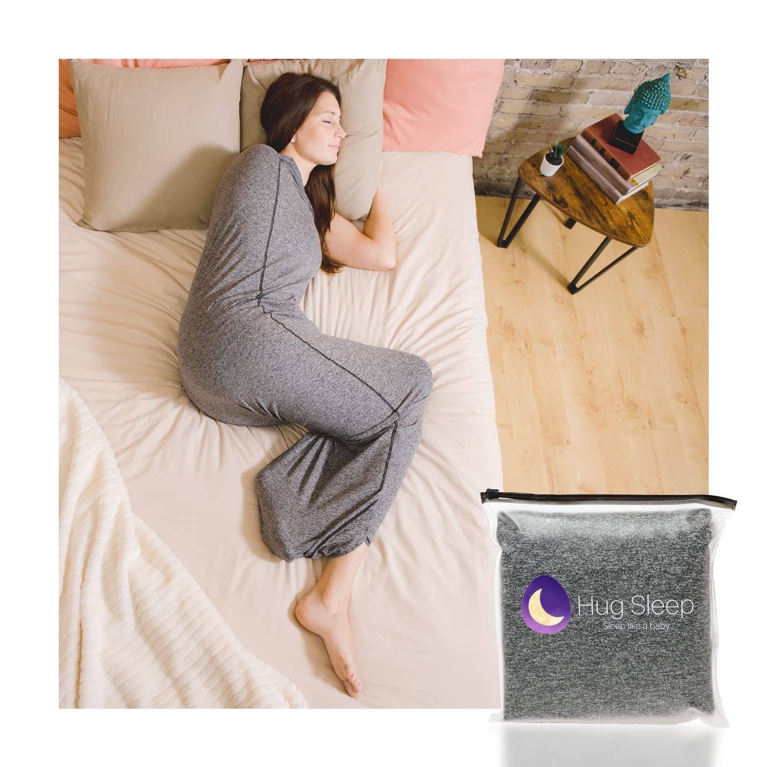 Hug Sleep - Sleep Pod Move - Wearable Cooling Sensory Compression Blanket - Shark Tank Partner - Machine Washable - Weighted Blanket Alternative -