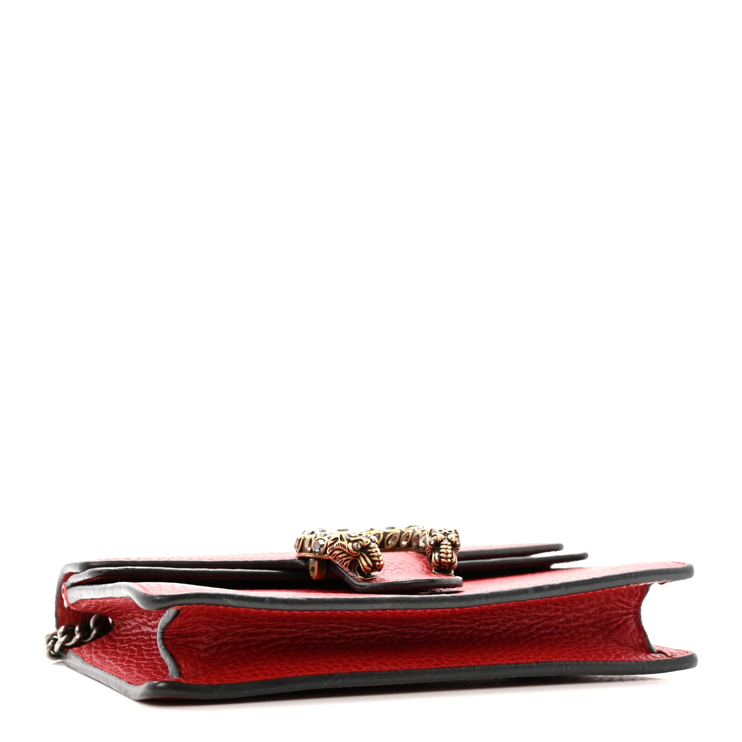 Calfskin Super Mini Dionysus Shoulder Bag Hibiscus Red