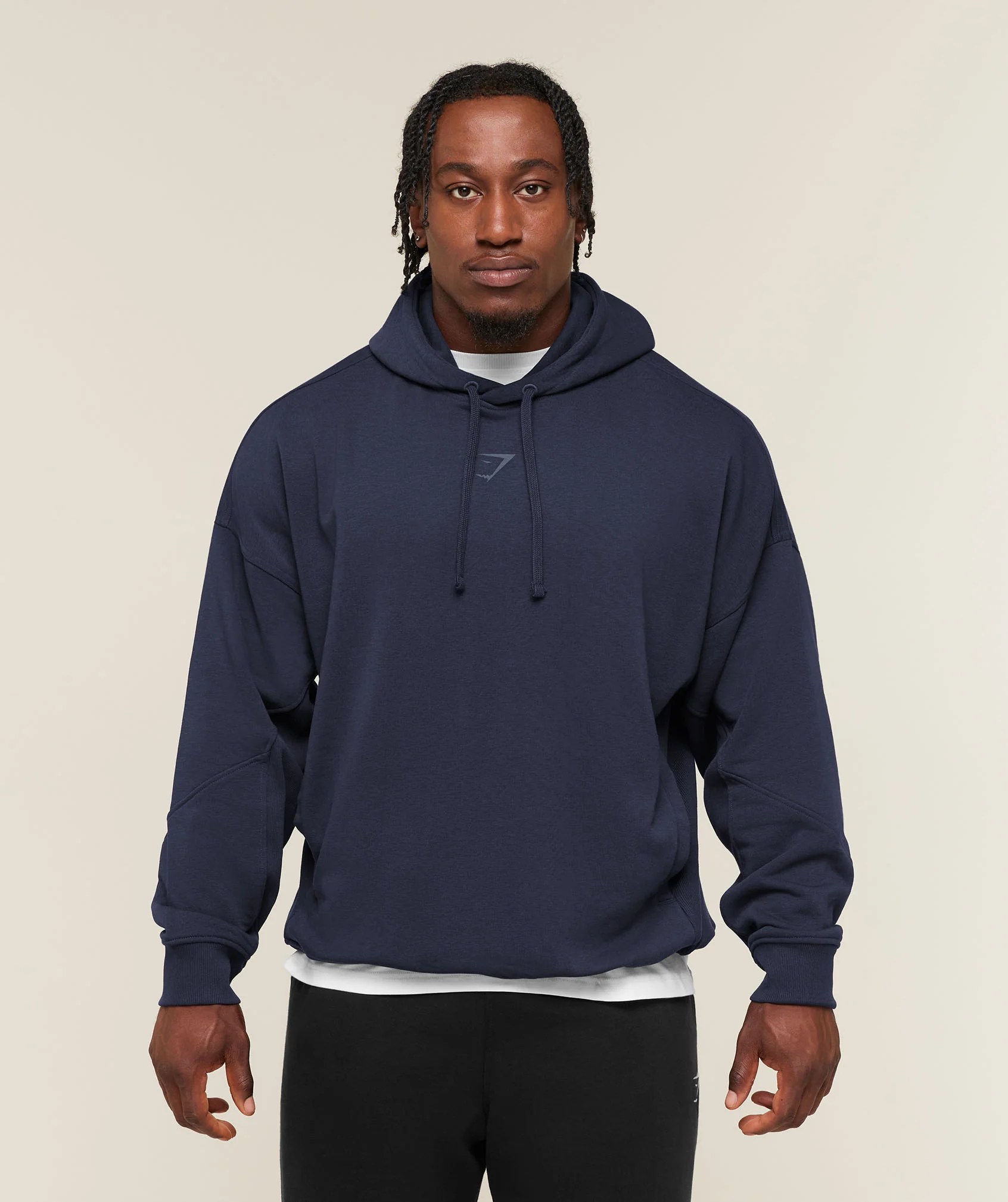 POWER OVERSIZED HOODIE - Heavy Blue/Shadow Blue