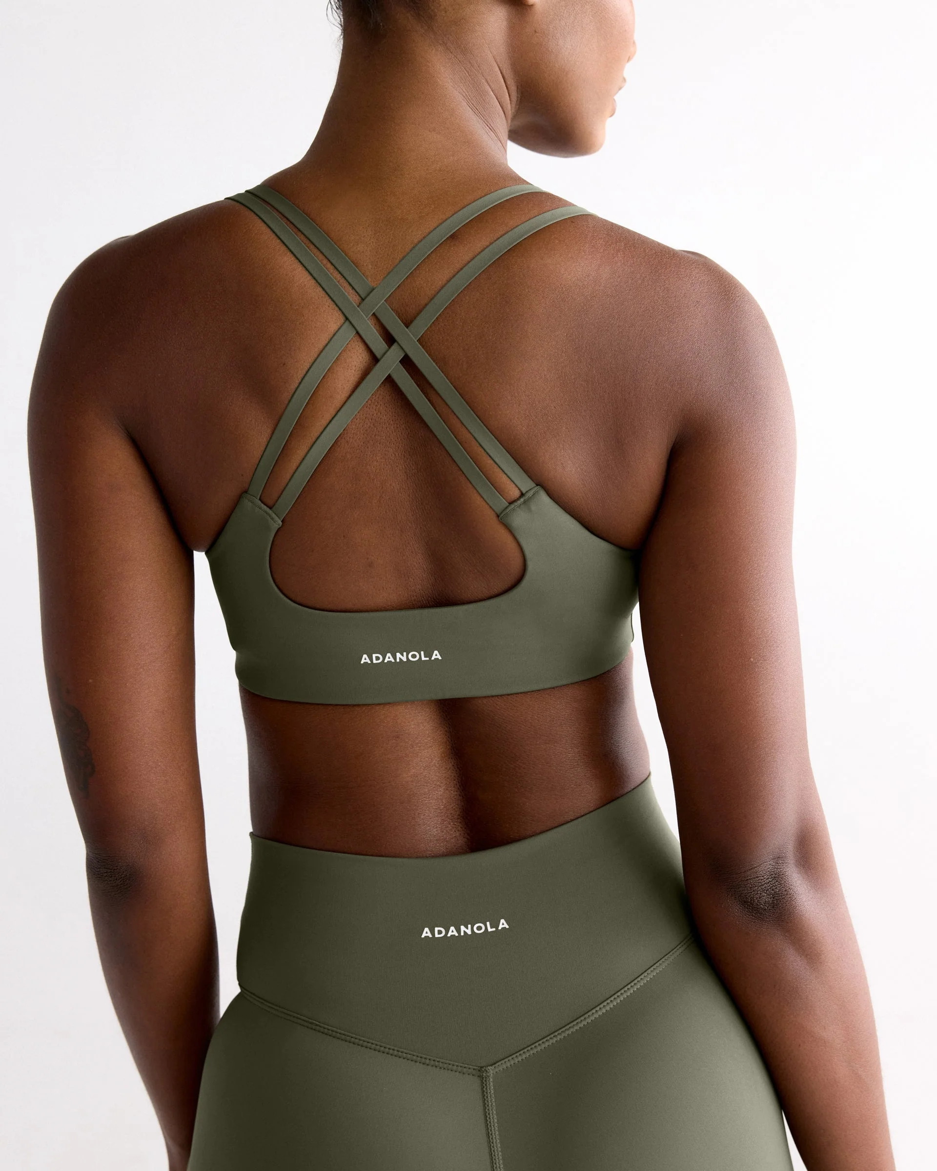 Ultimate Cross Back Bra - Olive Green