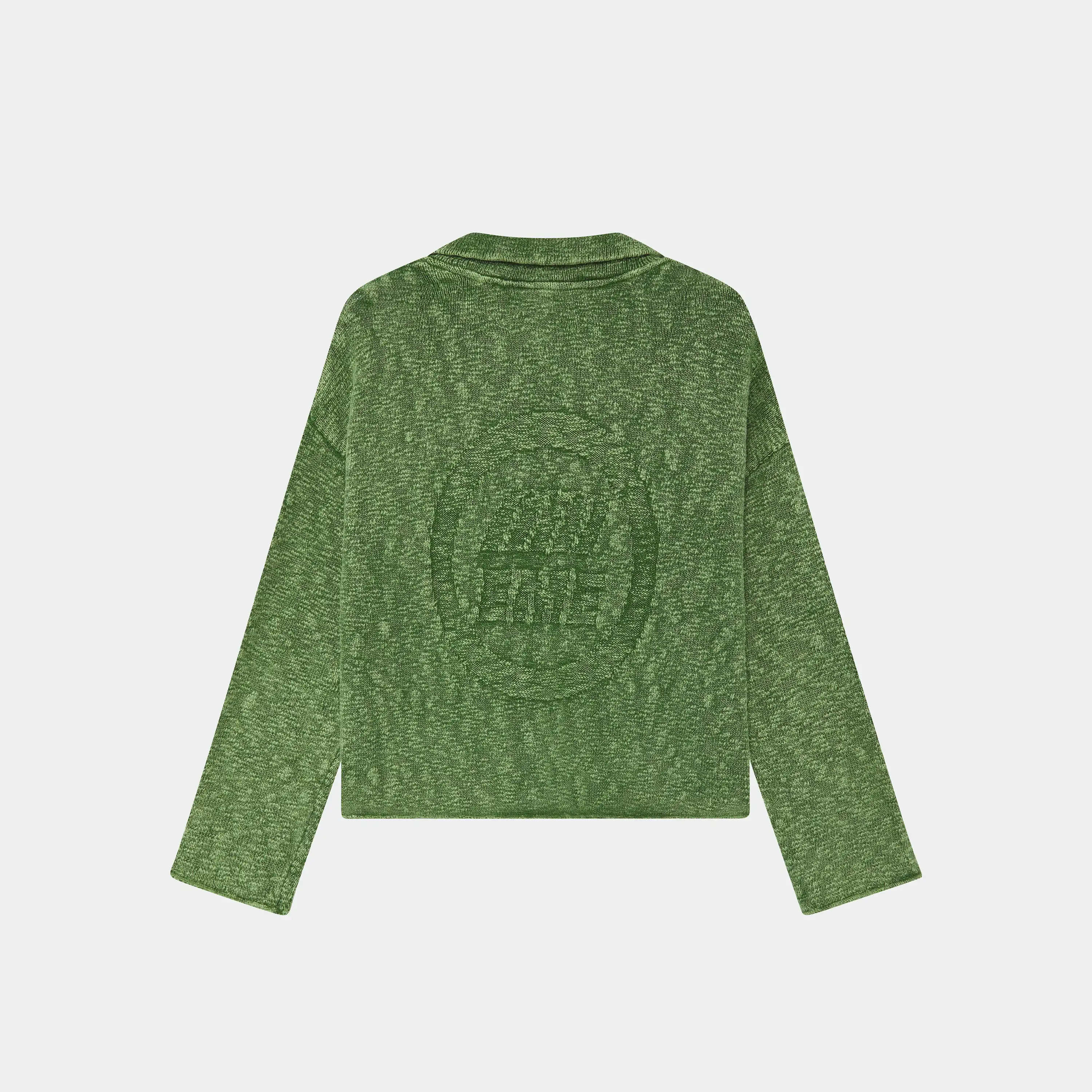 Kiff Bottle Distressed Knit Polo