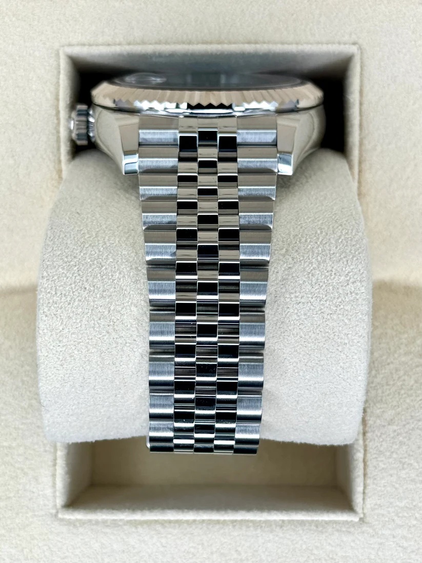 [Super Clone]RLX  Sky-Dweller 42mm Stainless Steel Green Dial Jubilee - 336934