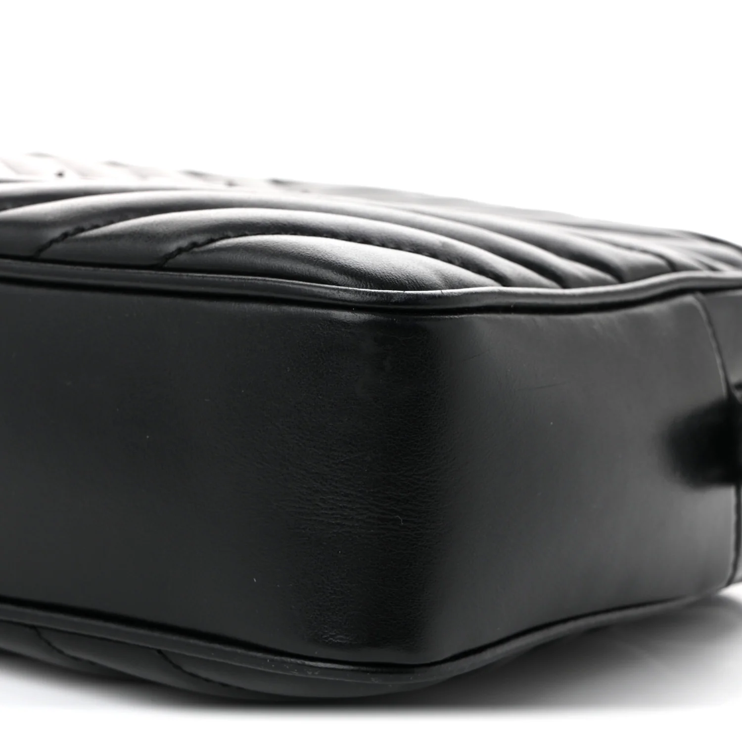 Calfskin Matelasse Monogram Monochrome Lou Camera Bag Black