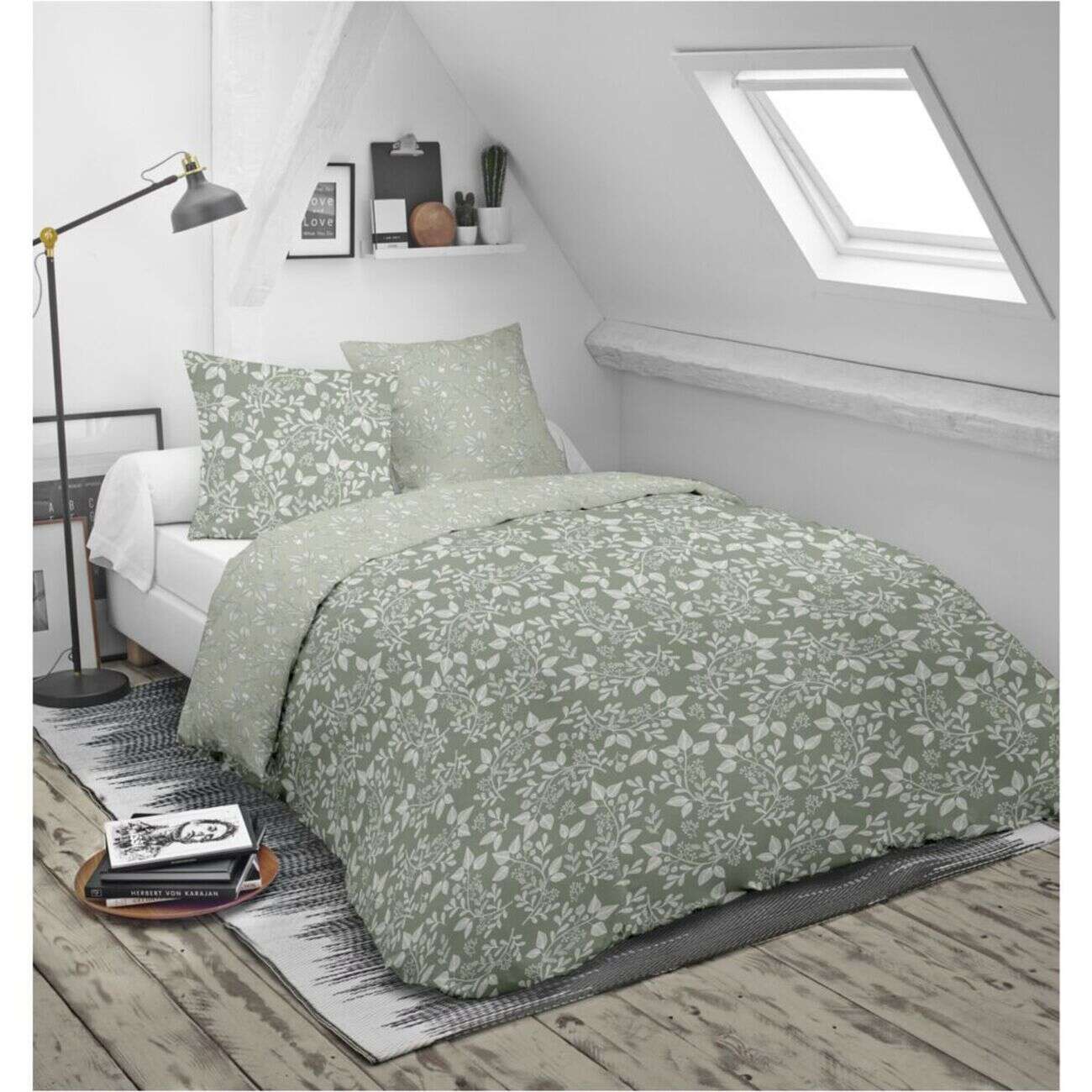 Parure de lit 240x260cm 2 personnes coton à motifs 3 pièces (4 modèles)