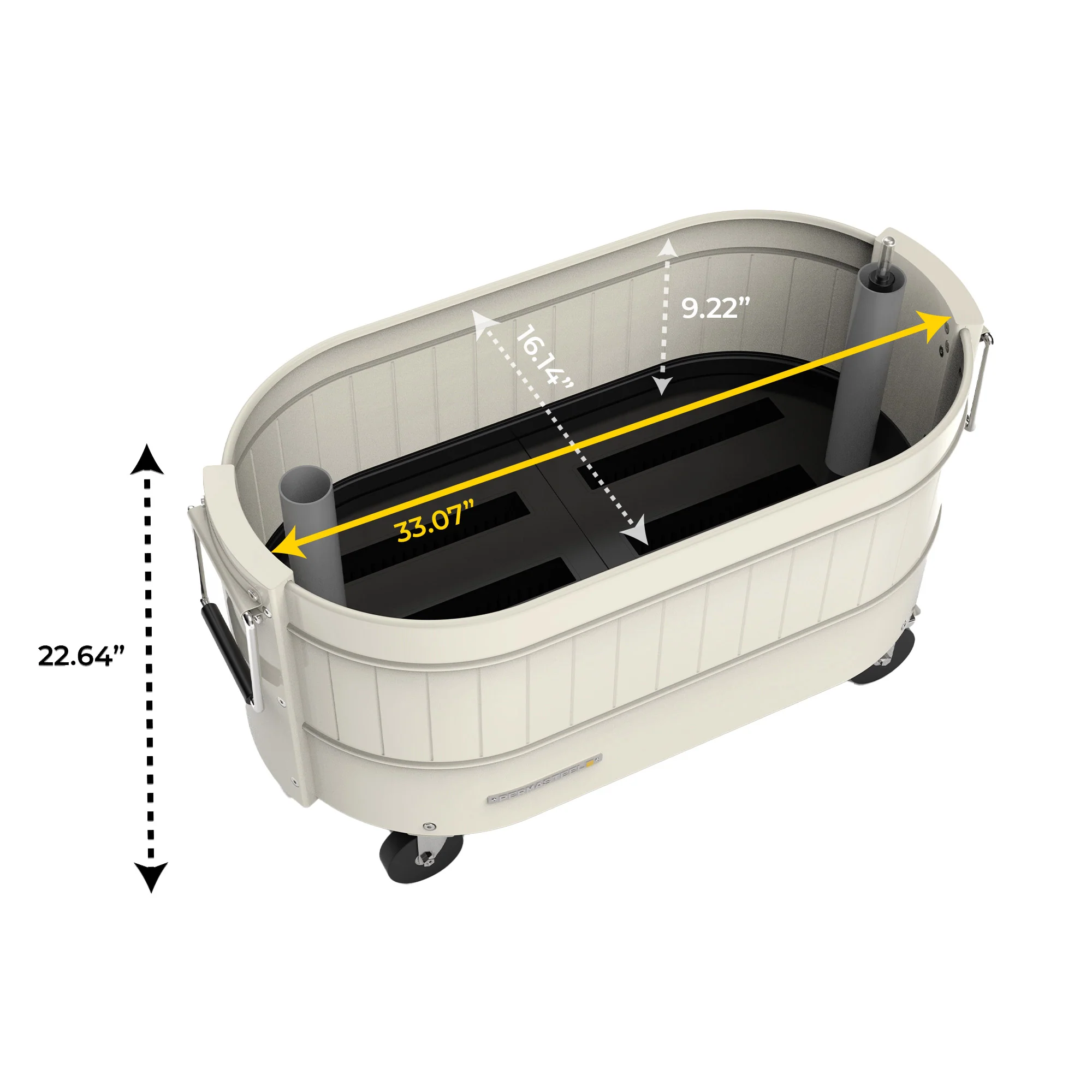 Permasteel Rolling Self-Watering Garden Bed